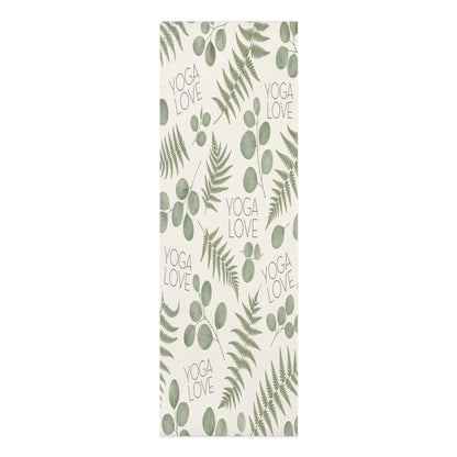 Yoga Love Ferns Pattern Yoga Mat | Botanical Exercise Mat - Best Yoga Mats for Home Workouts