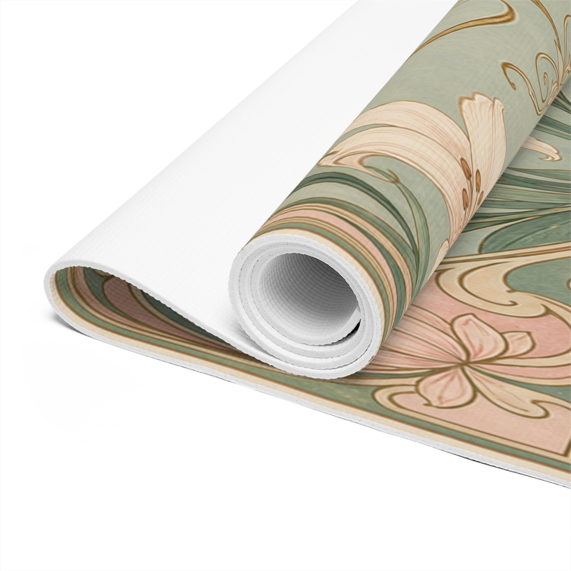 Vintage Botanical Foam Yoga Mat | Eco-Friendly Yoga Mat, Pilates Meditation - Best Yoga Mats for Home Workouts