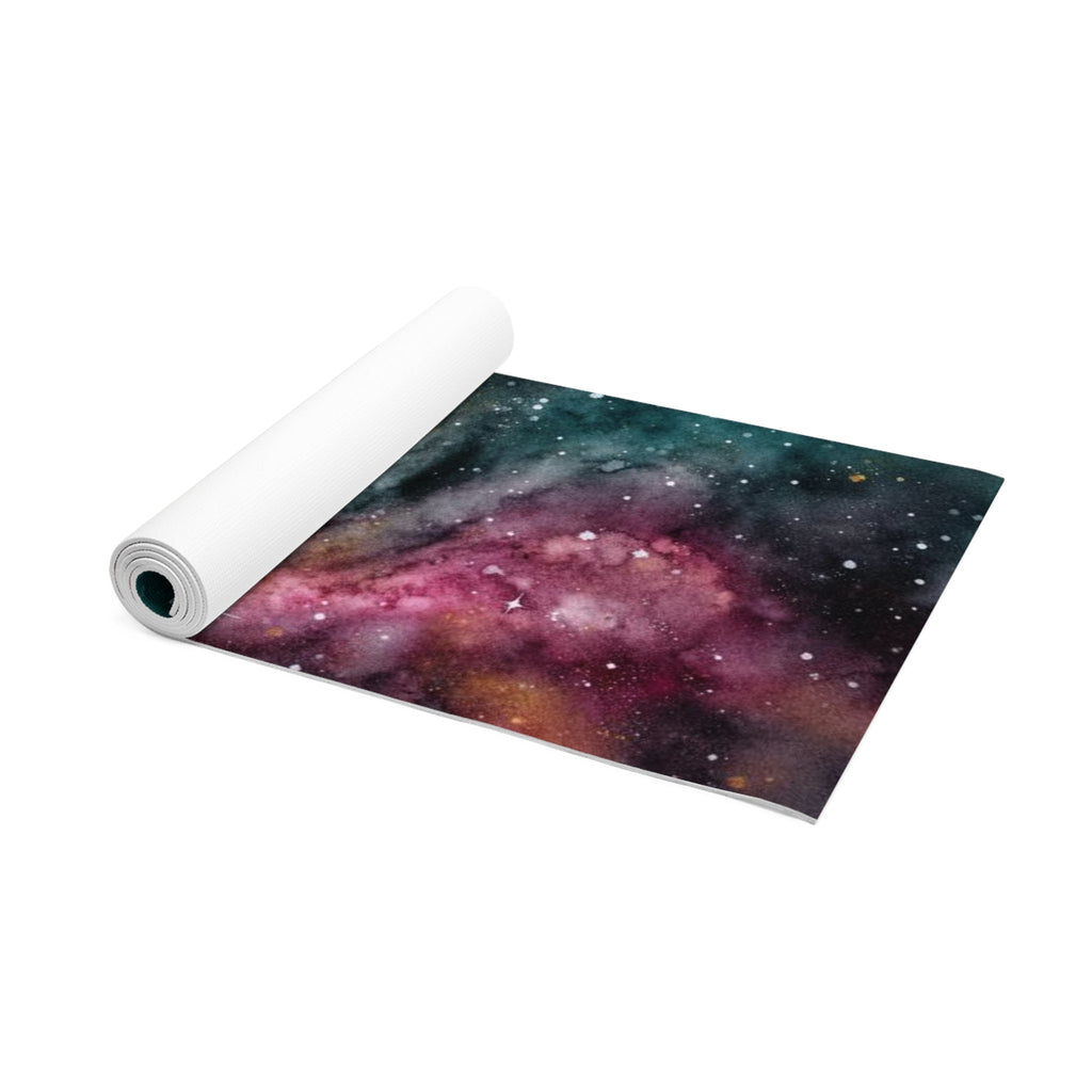 Galaxy Spiral Foam Yoga Mat | Cosmic Swirl Space Design Printify
