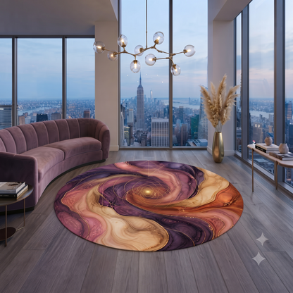 Washable Fantasy Rug Square | Enchanted Forest Rug | Fairy Circle Bedroom Decor | Machine Washable Non-Slip Floor Mat Printify