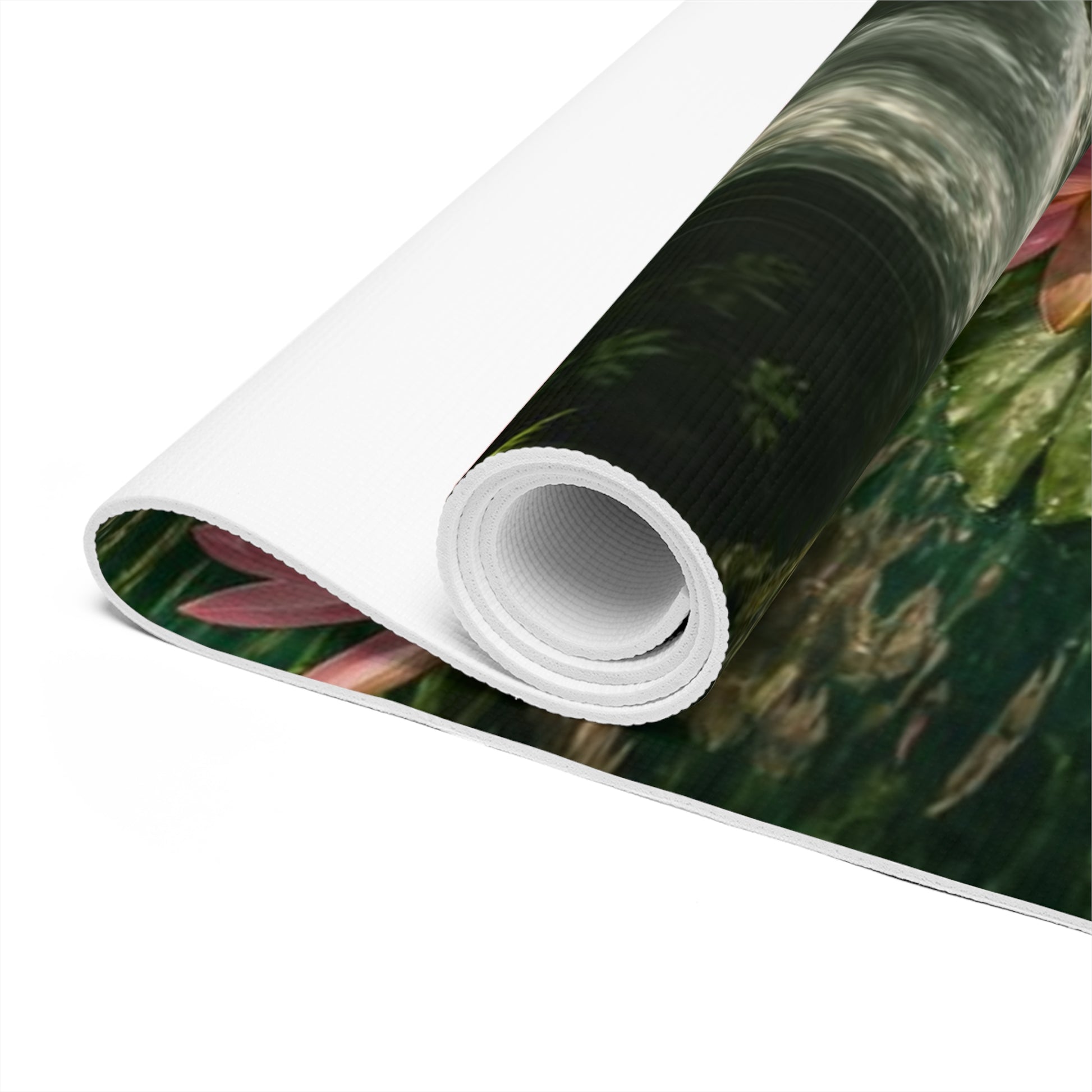 Waterfall Lotus Yoga Mat | Foam Yoga Mat - Best Yoga Mats for Home Workouts