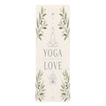 Yoga Love lotus meditation design Rubber Mat | botanical yoga mat