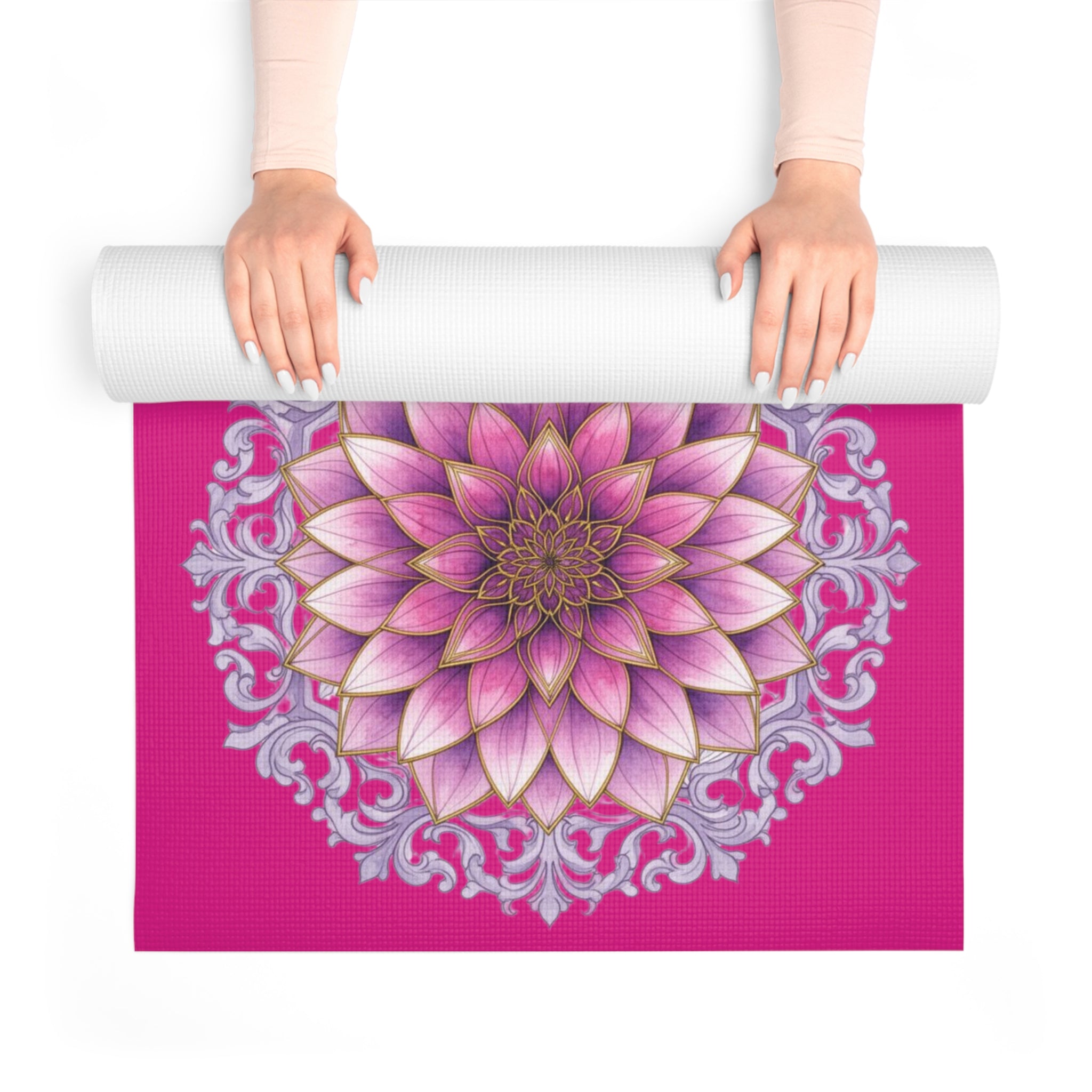 Yoga Mat | Nature-Inspired Exercise Mat, Non-Slip Yoga Equipment, Mindfulness Gift for Her Printify