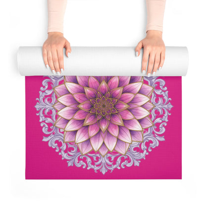 Nature-inspired non-slip yoga mat by Printify, perfect for mindfulness exercises and home yoga practice.