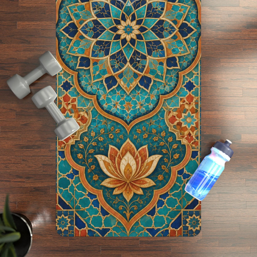 Aesthetic Yoga Mat, Workout Motivation Mat, Wellness Gift for Him or Her Printify