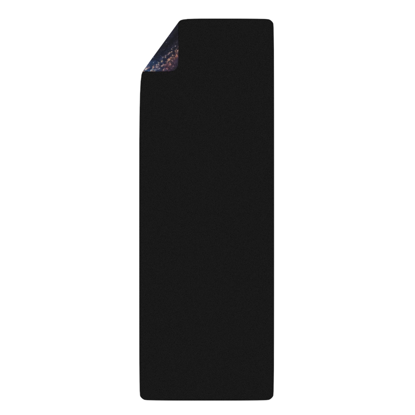 Meditation Moonlight Scene Rubber Yoga Mat | Cosmic Lotus, Ocean Waves Printify