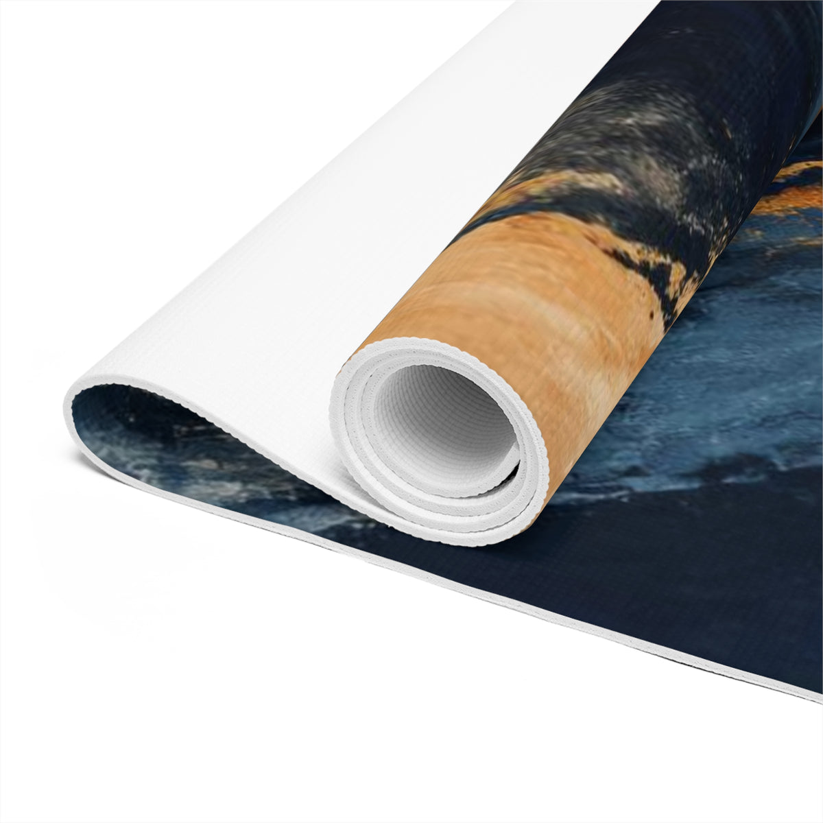 Personalized Non-Slip Yoga Mat | Custom Colorful Wave Design, Pilates, Home Gym Printify