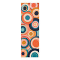 Retro Colorful Concentric Circles Foam Yoga Mat Printify