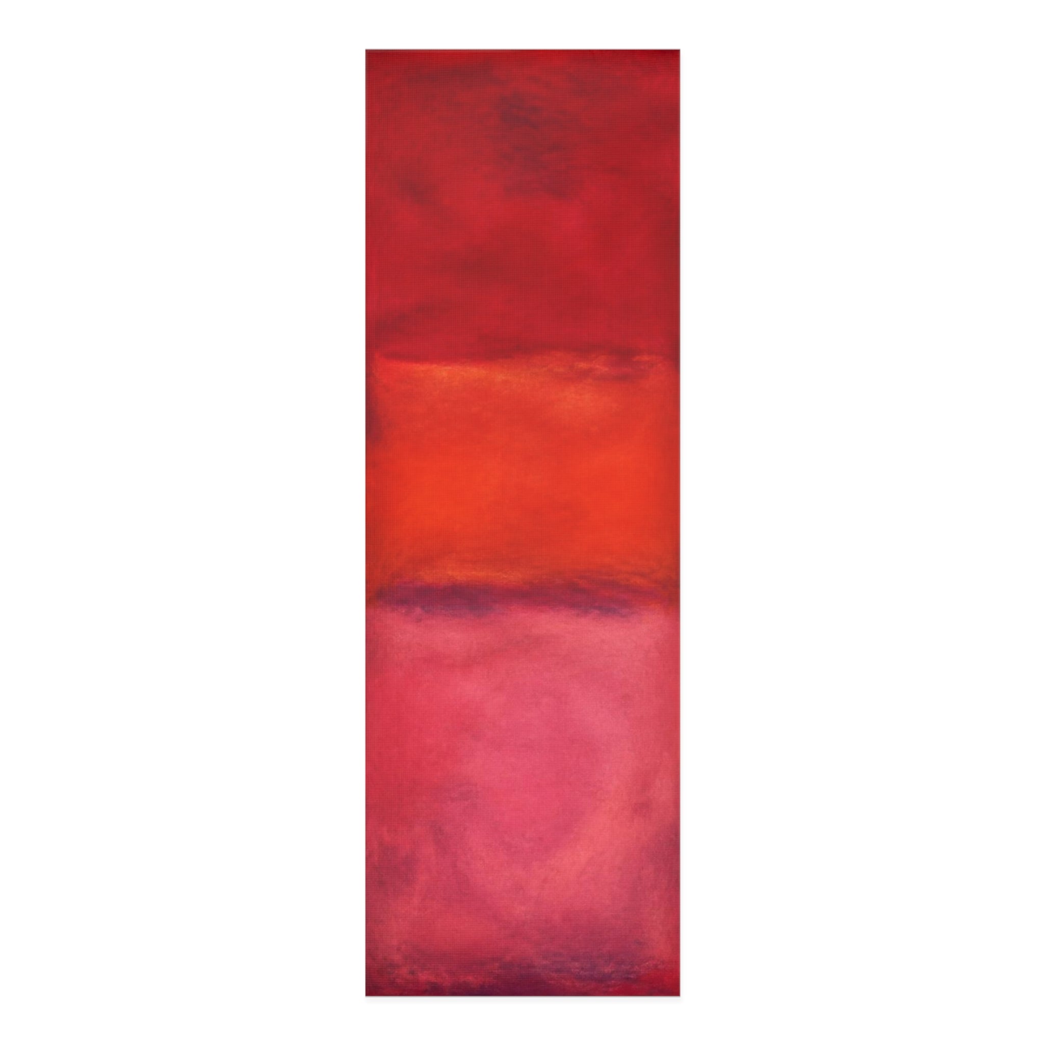 Abstract Red Ombre Foam Yoga Mat | Watercolor Gradient Exercise Mat Printify