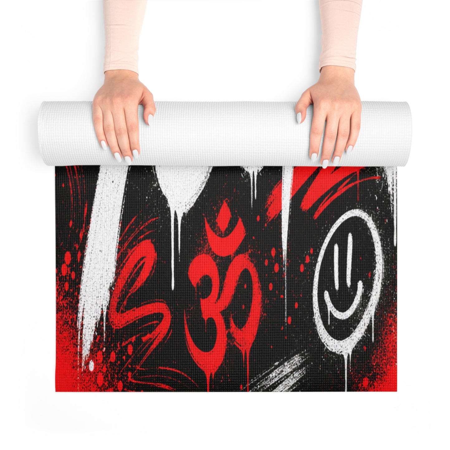 Aesthetic Non-Slip Foam Yoga Mat | Thick Extra-Long Travel Yoga Mat - Best Yoga Mats for Home Workouts