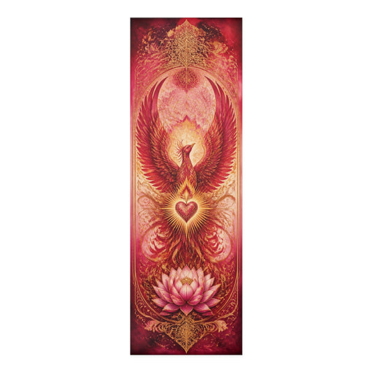 Phoenix Heart Lotus Foam Yoga Mat | Spiritual Chakra Alignment - Best Yoga Mats for Home Workouts