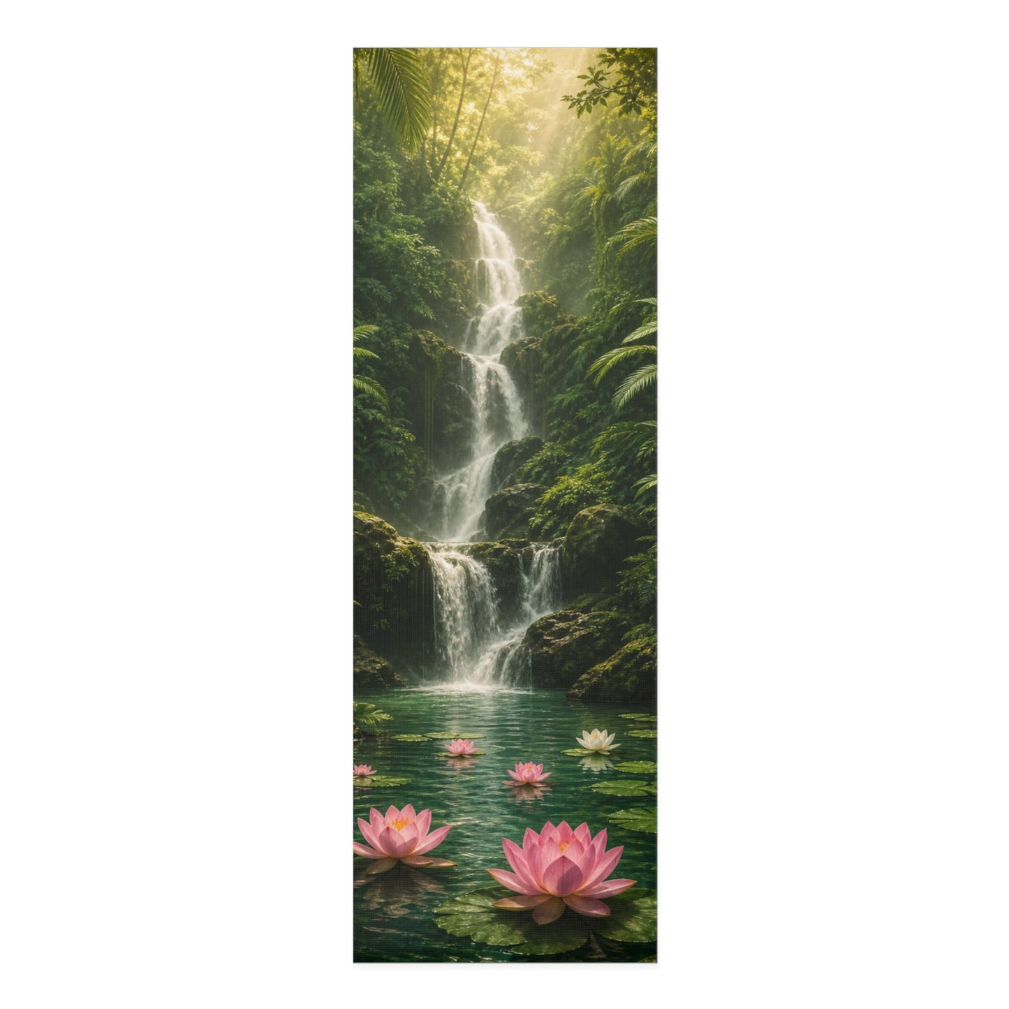 Waterfall Lotus Yoga Mat | Foam Yoga Mat - Best Yoga Mats for Home Workouts
