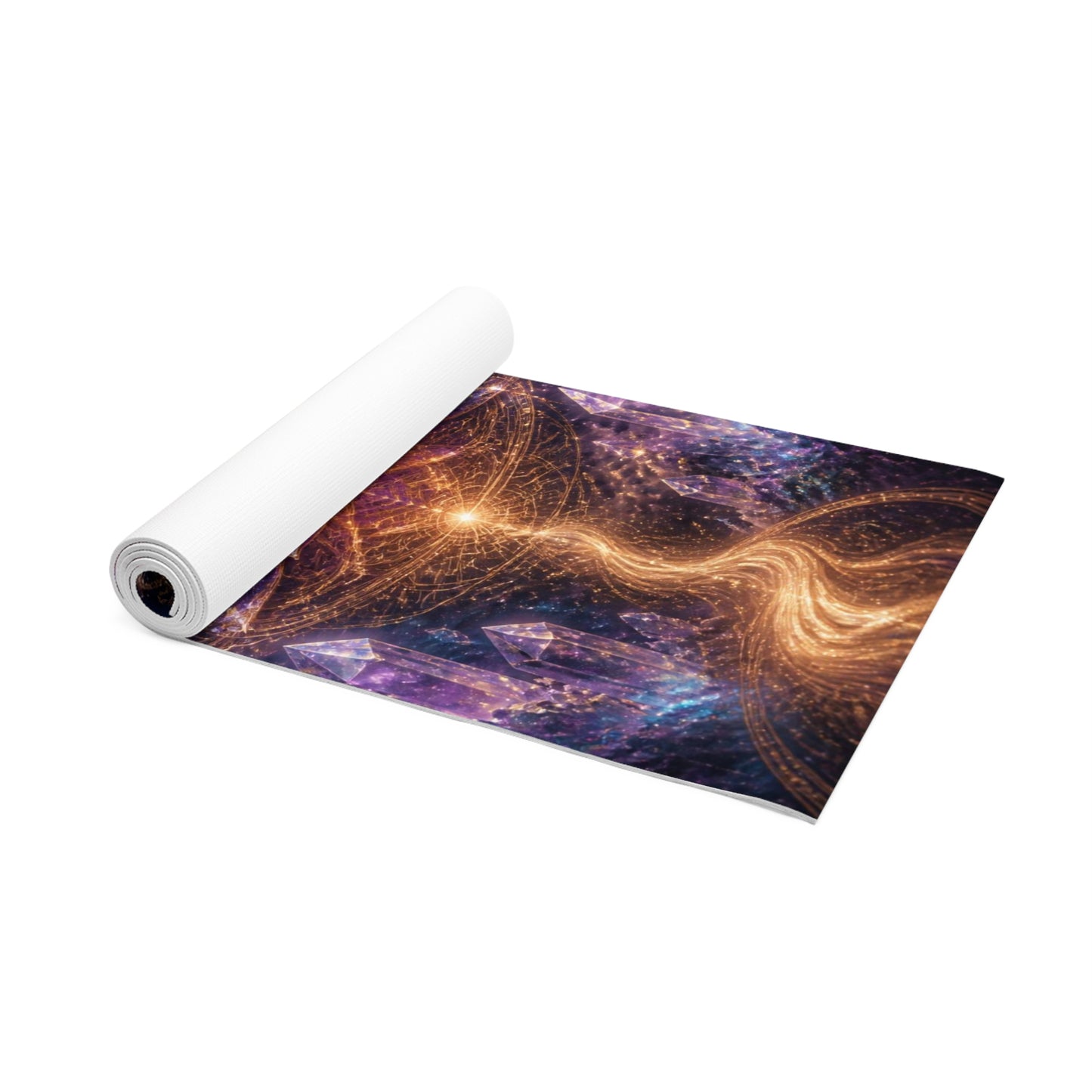Lotus Mandala Spiritual Foam Yoga Mat | Mystic Chakra Meditation Mat Printify