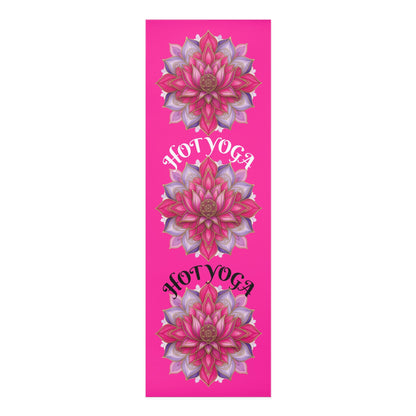 Pink Lotus Bloom Yoga Mat | Inspirational Fitness Mat for Meditation, Pilates & Home Gym, Gift for Active Women - Best Yoga Mats for Home Workouts