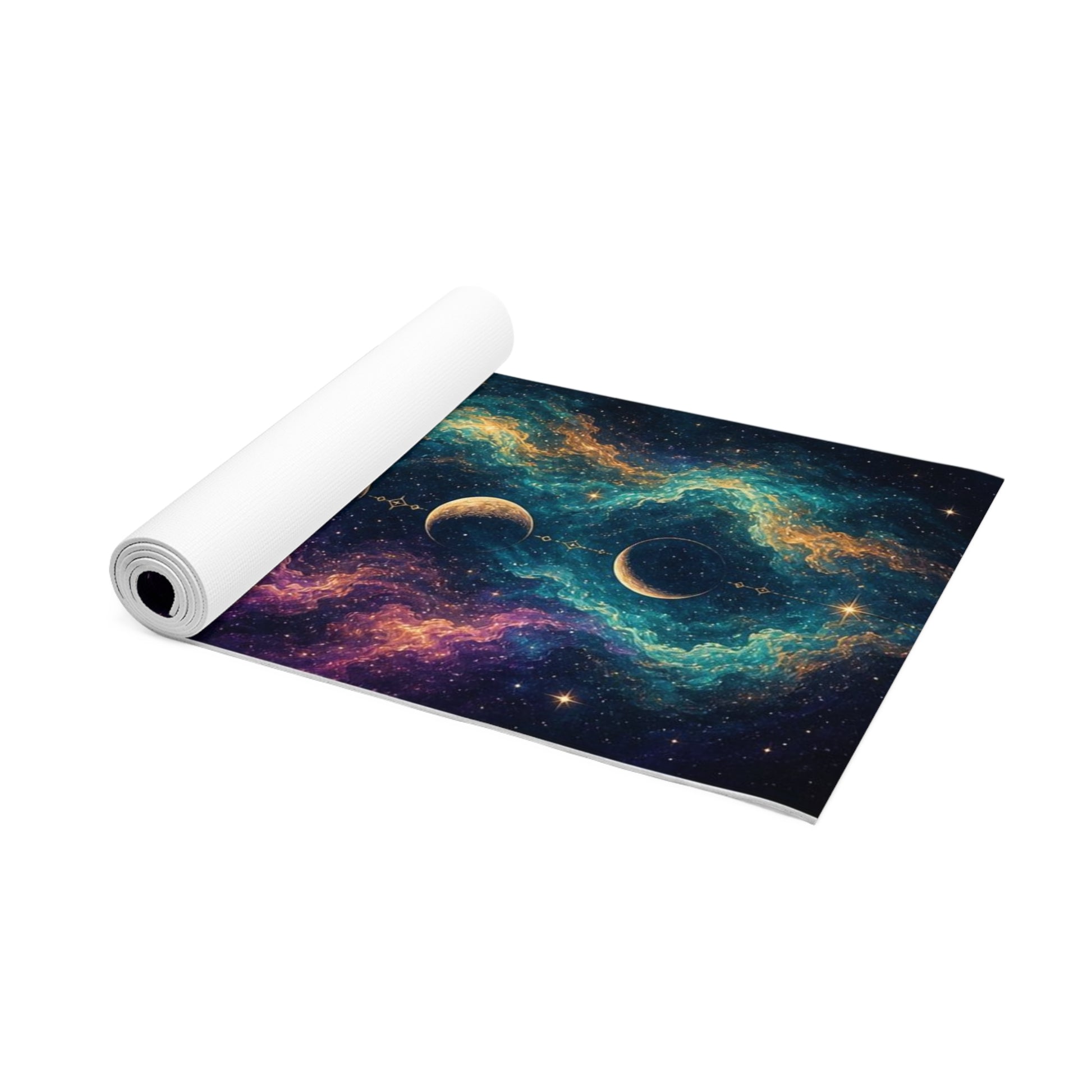 Premium Artistic Yoga Mat for Yoga, Pilates, Meditation & Home Fitness - Best Yoga Mats for Home Workouts