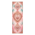 Pink Heart Mandala Foam Yoga Mat | Lotus Floral Chakra Design