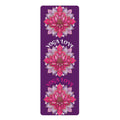 Pink Lotus Yoga Love Rubber Yoga Mat | Floral Meditation Mat Printify