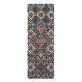 Vintage Tile Pattern Rubber Yoga Mat | Boho Moroccan Medallion Design Printify