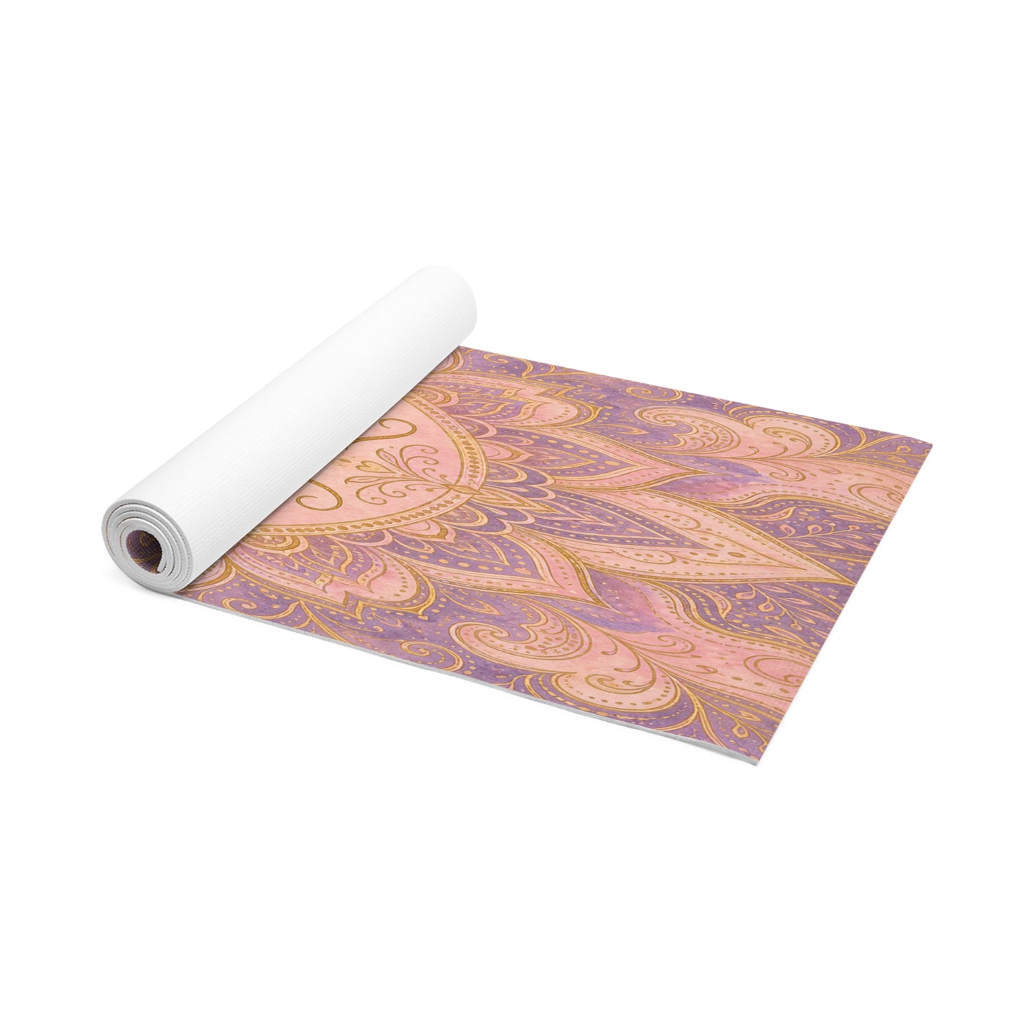 Lotus Mandala Yoga Love Foam Yoga Mat | Pink Purple Meditation Mat - Best Yoga Mats for Home Workouts
