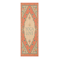 Yoga Love mandala foam Yoga Mat | boho floral pattern, coral teal