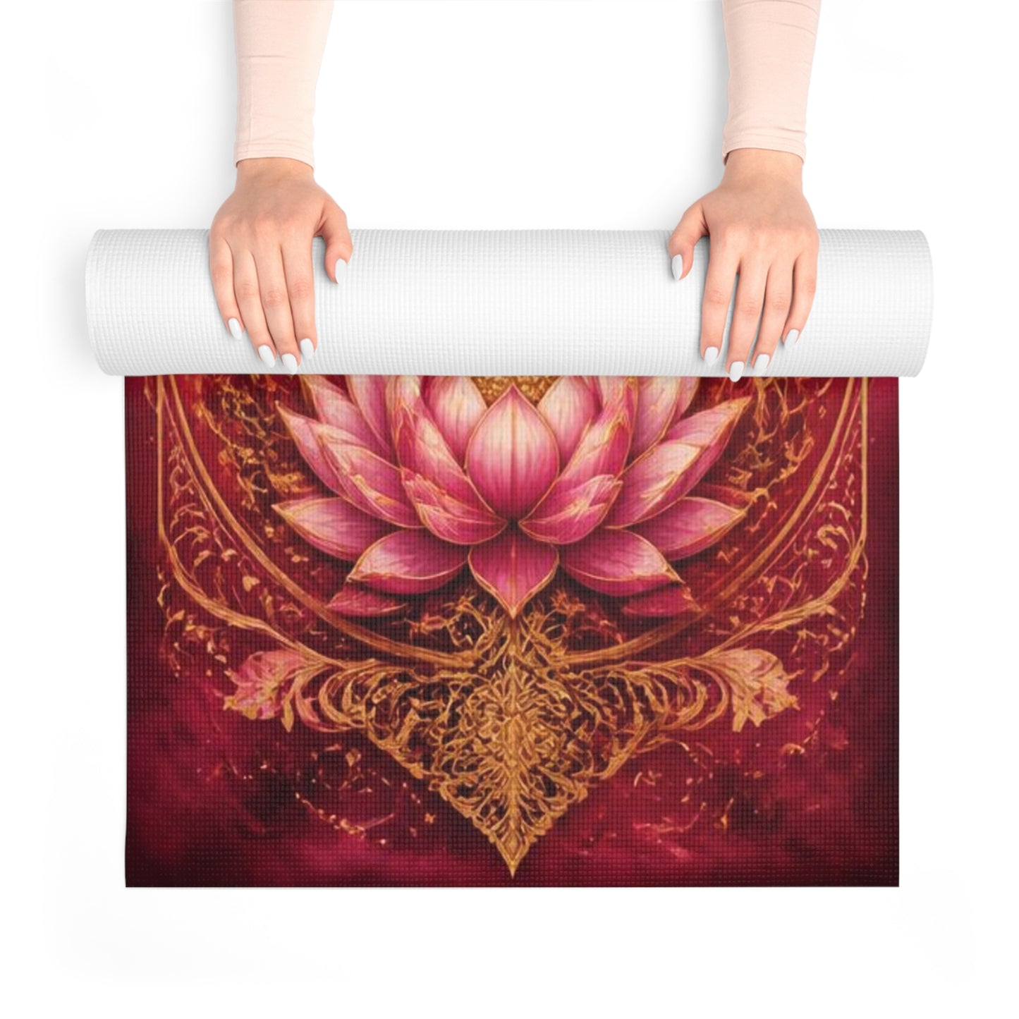 Phoenix Heart Lotus Foam Yoga Mat | Spiritual Chakra Alignment - Best Yoga Mats for Home Workouts