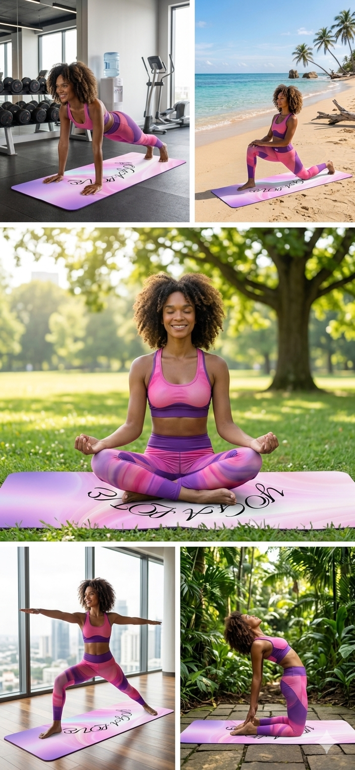 Meditation Yoga Mat, Wellness Accessory, Fitness Equipment for Daily Practice - Best Yoga Mats for Home Workouts