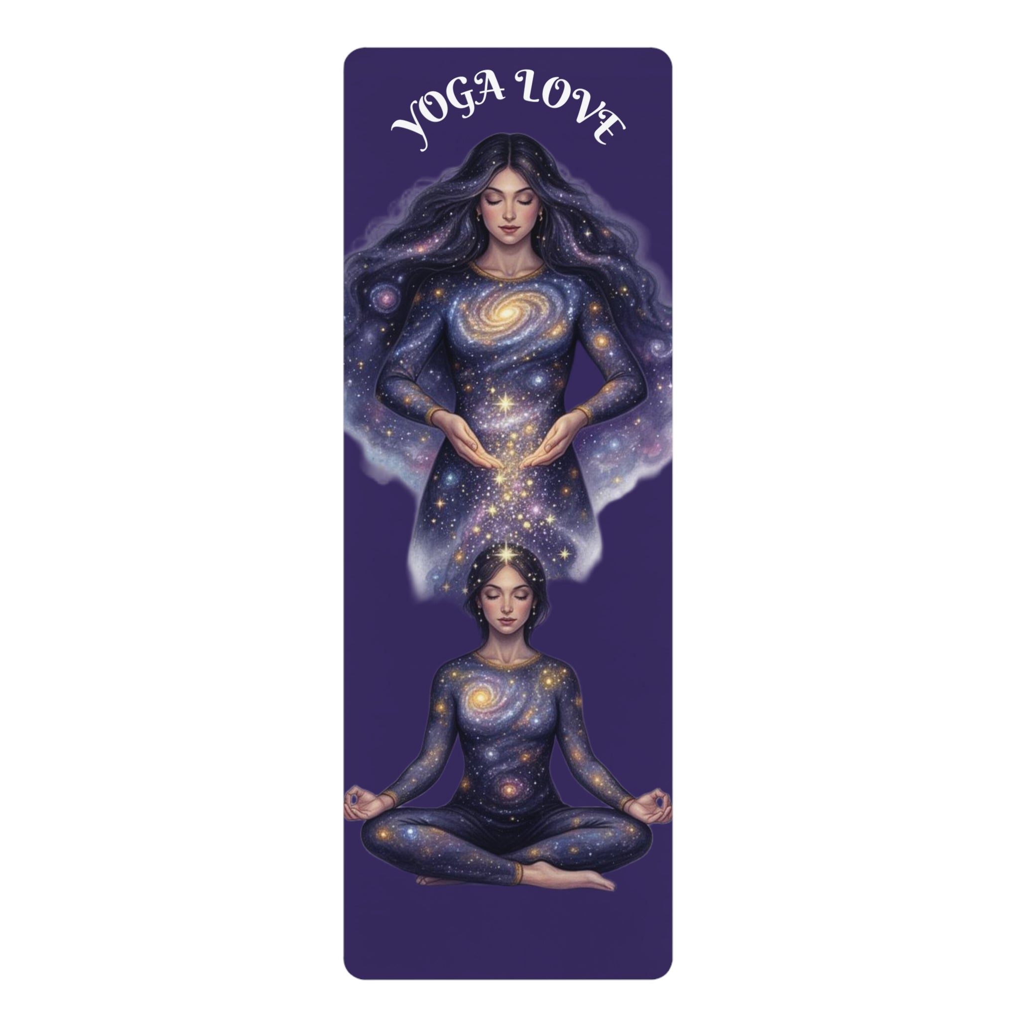 Ocean Goddess Yoga Mat, Non Slip Fitness Mat, Meditation Mat, Wellness Gift for Women, Pilates Exercise Mat Printify