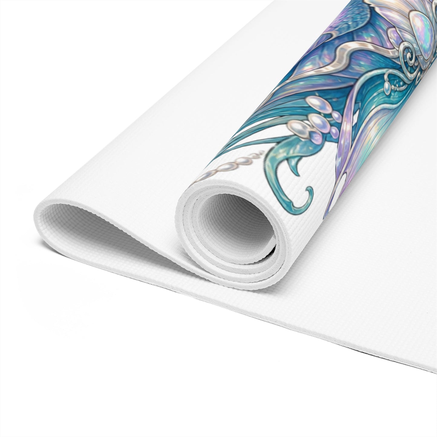 Meditation Foam Yoga Mat | Pastel Mermaid, Meditation Pose - Best Yoga Mats for Home Workouts