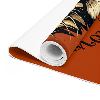 Tiger Head Yoga Love Foam Yoga Mat | Animal Mandala Practice Mat Printify