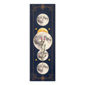 Moon Phases Floral Foam Yoga Mat | Celestial Mooncycle Design