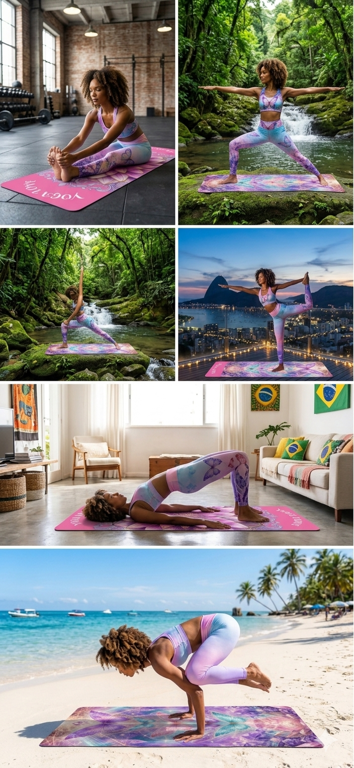 Celestial Yoga Mat for Women, Non Slip Exercise Mat, Meditation & Fitness Gift - Best Yoga Mats for Home Workouts