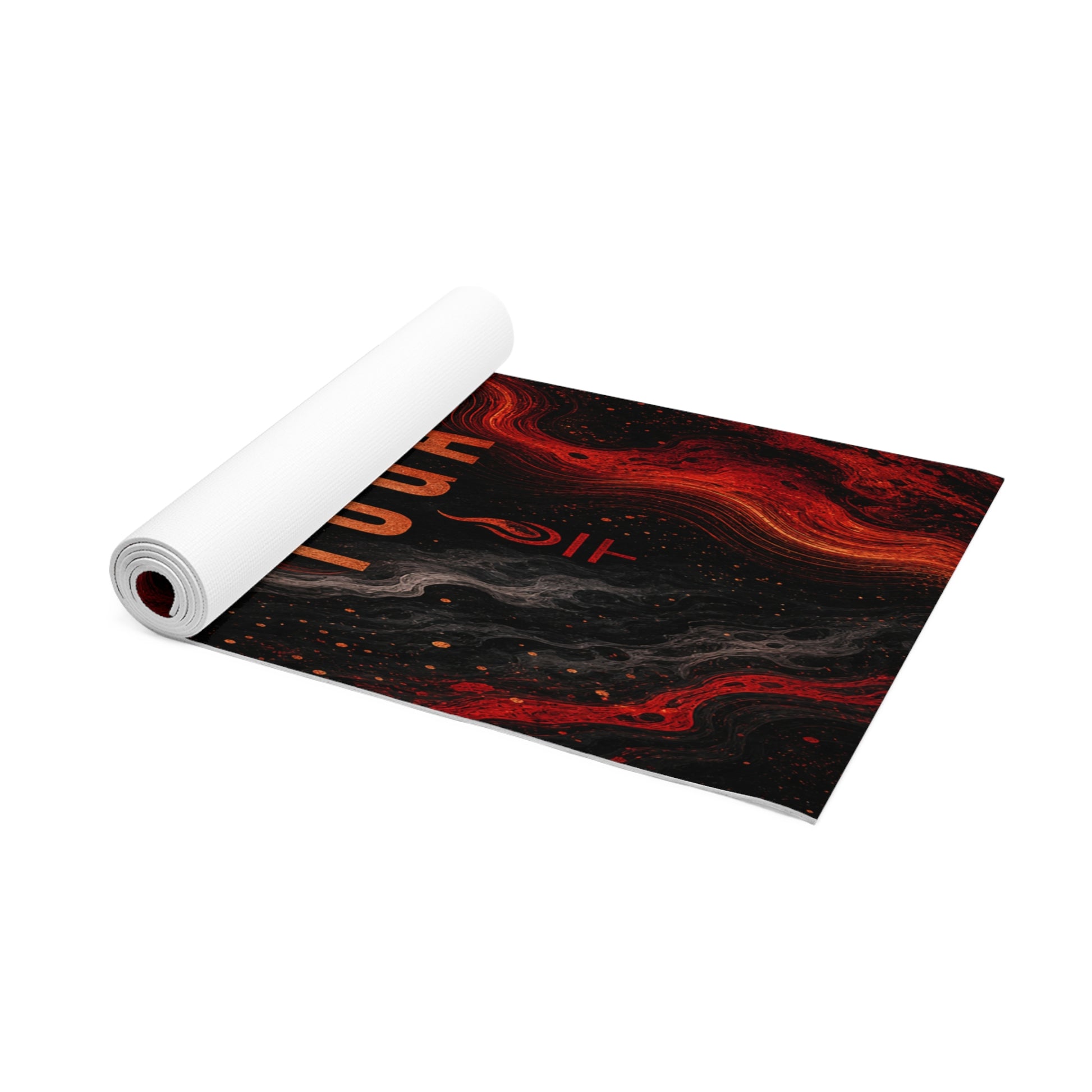 Fiery Swirl Foam Yoga Mat, Thick Non-Slip Exercise Mat for Stretching & Low Impact Workouts - Best Yoga Mats for Home Workouts