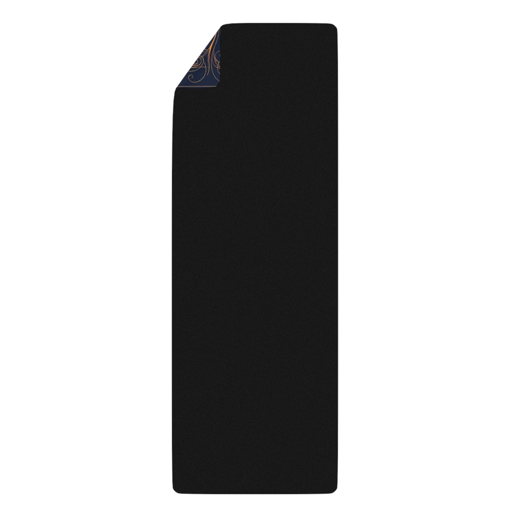 Moon Phase Floral Rubber Yoga Mat | Celestial Mooncycle Design