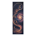 Golden Spiral Yoga Poses Foam Yoga Mat | Cosmic Galaxy Flow Printify
