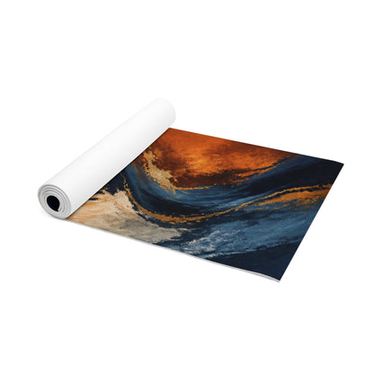 Personalized Non-Slip Yoga Mat | Custom Colorful Wave Design, Pilates, Home Gym Printify