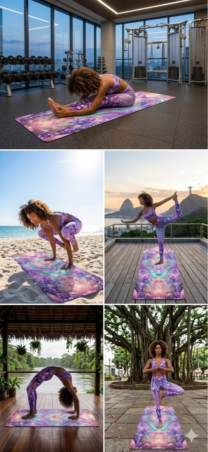 Celestial Yoga Mat for Women, Non Slip Exercise Mat, Meditation & Fitness Gift - Best Yoga Mats for Home Workouts