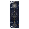 Sacred Geometry Lotus Rubber Yoga Mat | Mandala Metatron Design Printify
