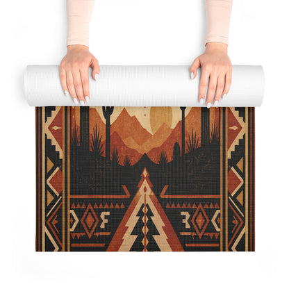 Aesthetic Non-Slip Foam Yoga Mat | Thick Extra-Long Travel Yoga Mat - Best Yoga Mats for Home Workouts
