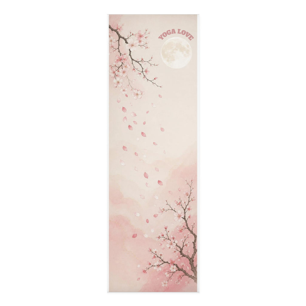 Cherry Blossom Moon Foam Yoga Mat | Sakura Floral Yoga Mat Printify