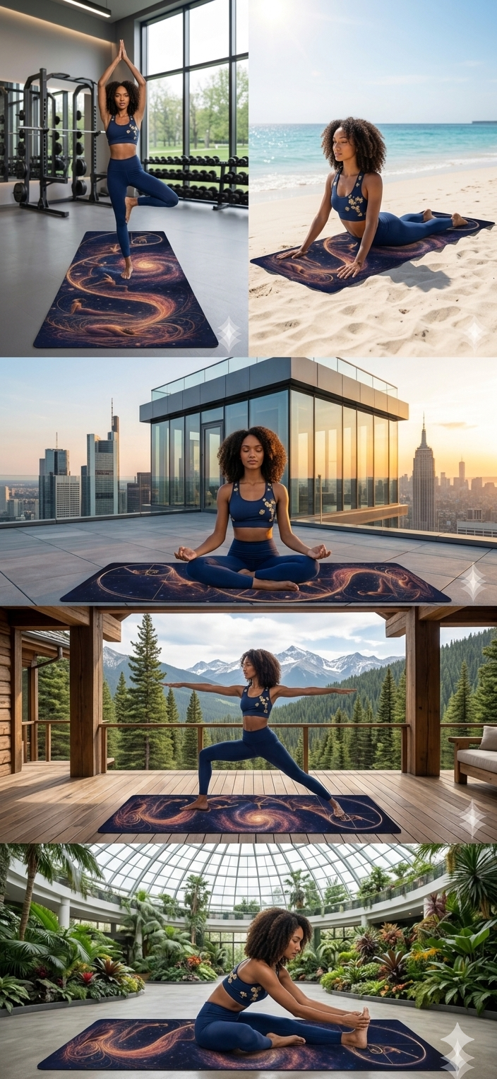 Active Lifestyle Yoga Mat, Exercise Equipment, Wellness Gift Idea Printify