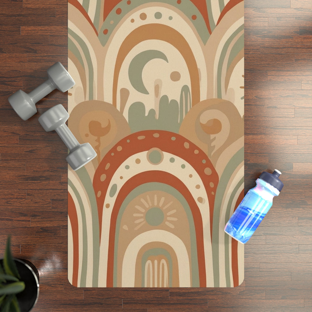 Beginner Non-Slip Yoga Mat Rubber Yoga Mat | Home Workout Fitness Mat Printify