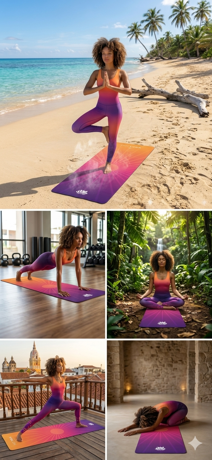 Premium Yoga Mat, Workout Accessory, Home Gym Equipment, Fitness Gift | Foam Yoga Mat - Best Yoga Mats for Home Workouts