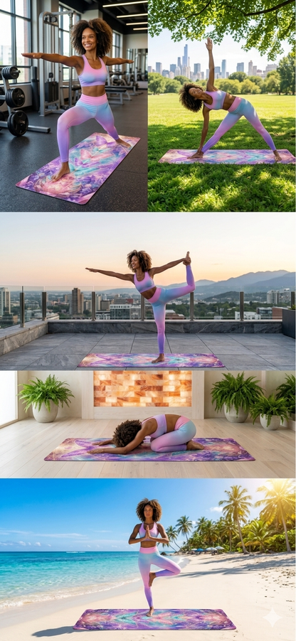 Celestial Yoga Mat for Women, Non Slip Exercise Mat, Meditation & Fitness Gift - Best Yoga Mats for Home Workouts