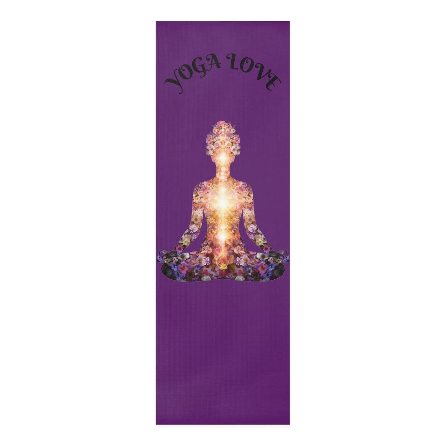 Non Slip Fitness Mat, Ocean Inspired Workout Mat, Wellness Gift for Women, Yoga Lover Gift | Purple Chakra Design - Best Yoga Mats for Home Workouts