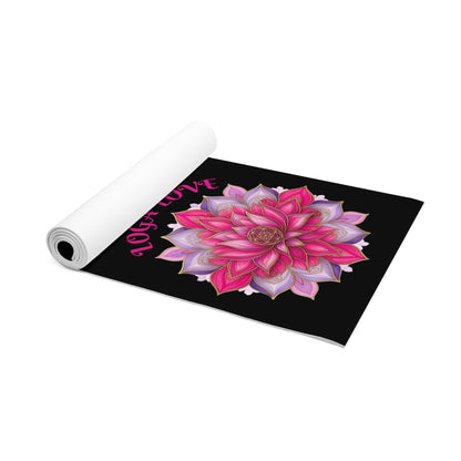 Lotus Bloom Yoga Mat | Inspirational Fitness Mat for Meditation, Pilates & Home Gym, Gift for Active Women - Best Yoga Mats for Home Workouts