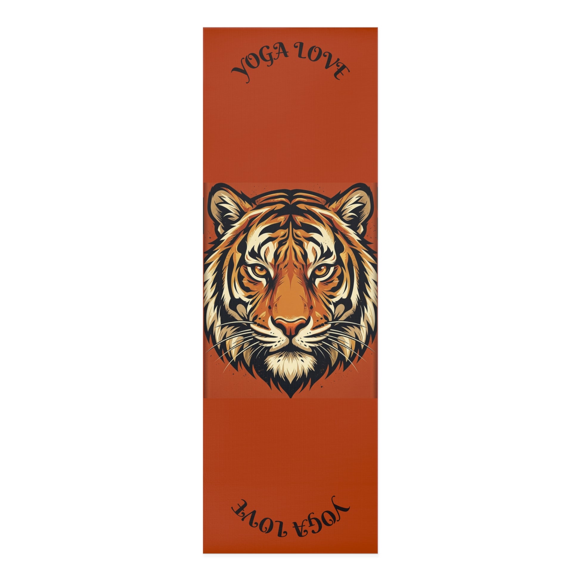 Tiger Head Yoga Love Foam Yoga Mat | Animal Mandala Practice Mat Printify