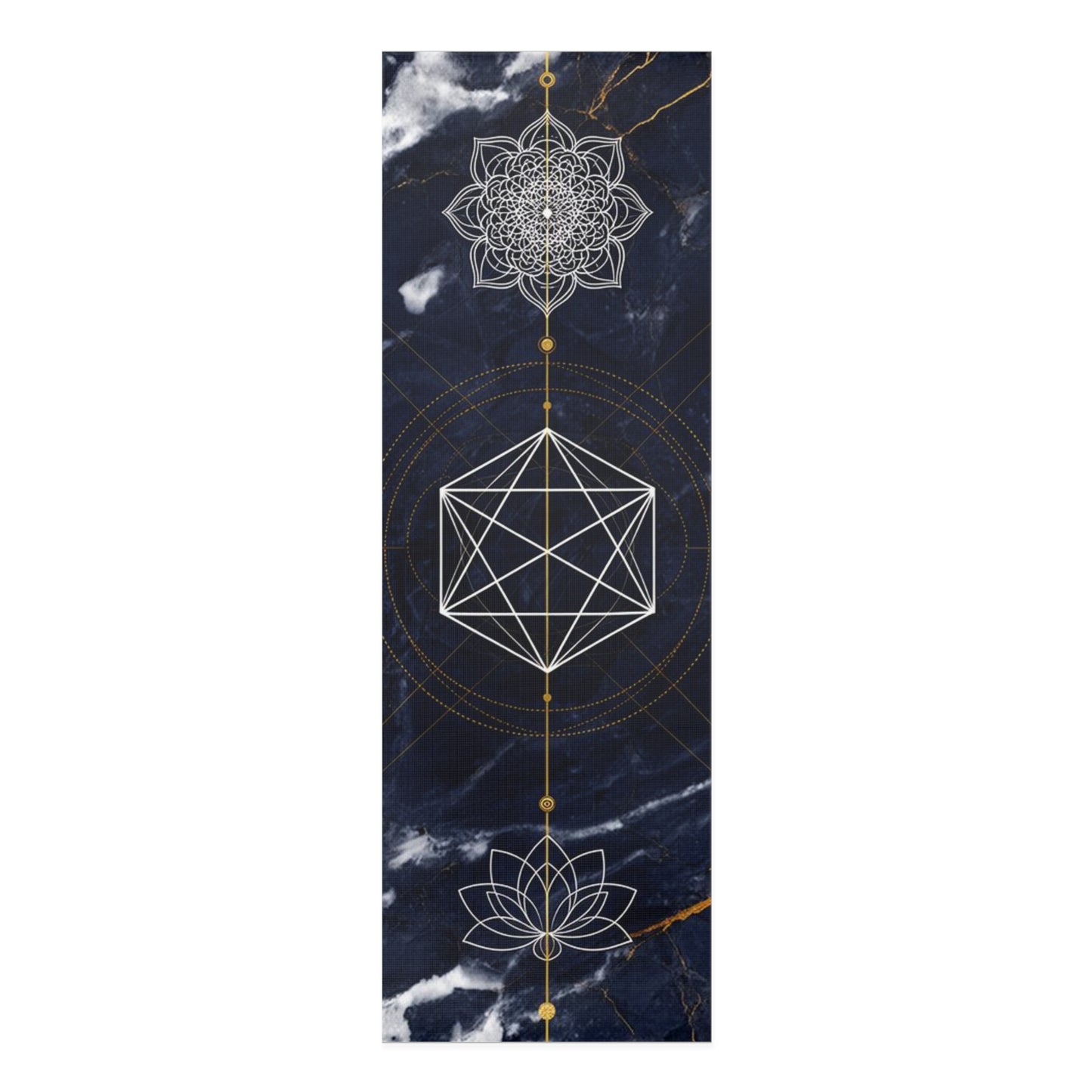 Sacred Geometry Lotus Foam Yoga Mat | Mandala Alignment Mat - Best Yoga Mats for Home Workouts