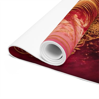 Phoenix Heart Lotus Foam Yoga Mat | Spiritual Chakra Alignment - Best Yoga Mats for Home Workouts