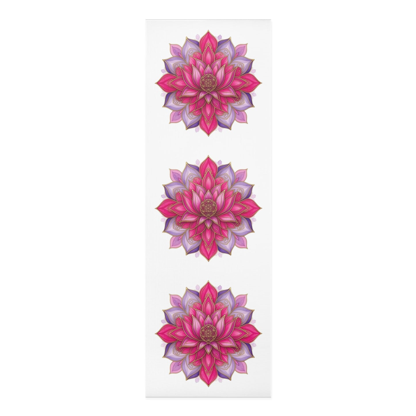 Lotus Bloom Yoga Mat | Inspirational Fitness Mat for Meditation, Pilates & Home Gym, Gift for Active Women - Best Yoga Mats for Home Workouts