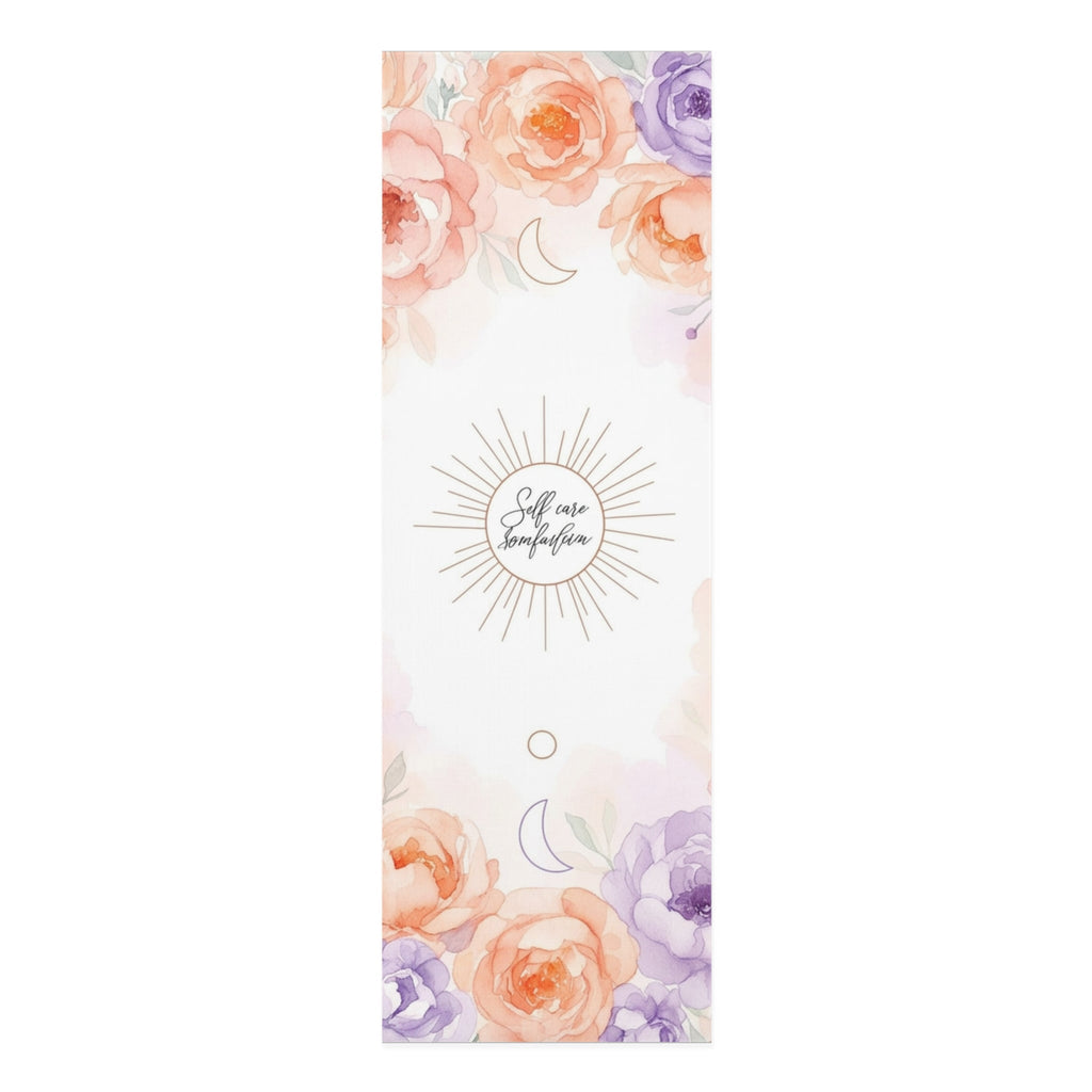 Celestial Rubber Yoga Mat, Black Women Gifts, Yoga Gifts For Her, Meditation, Inspirational Gift for Yoga Lover, Fitness Gifts, Workout Gift Printify
